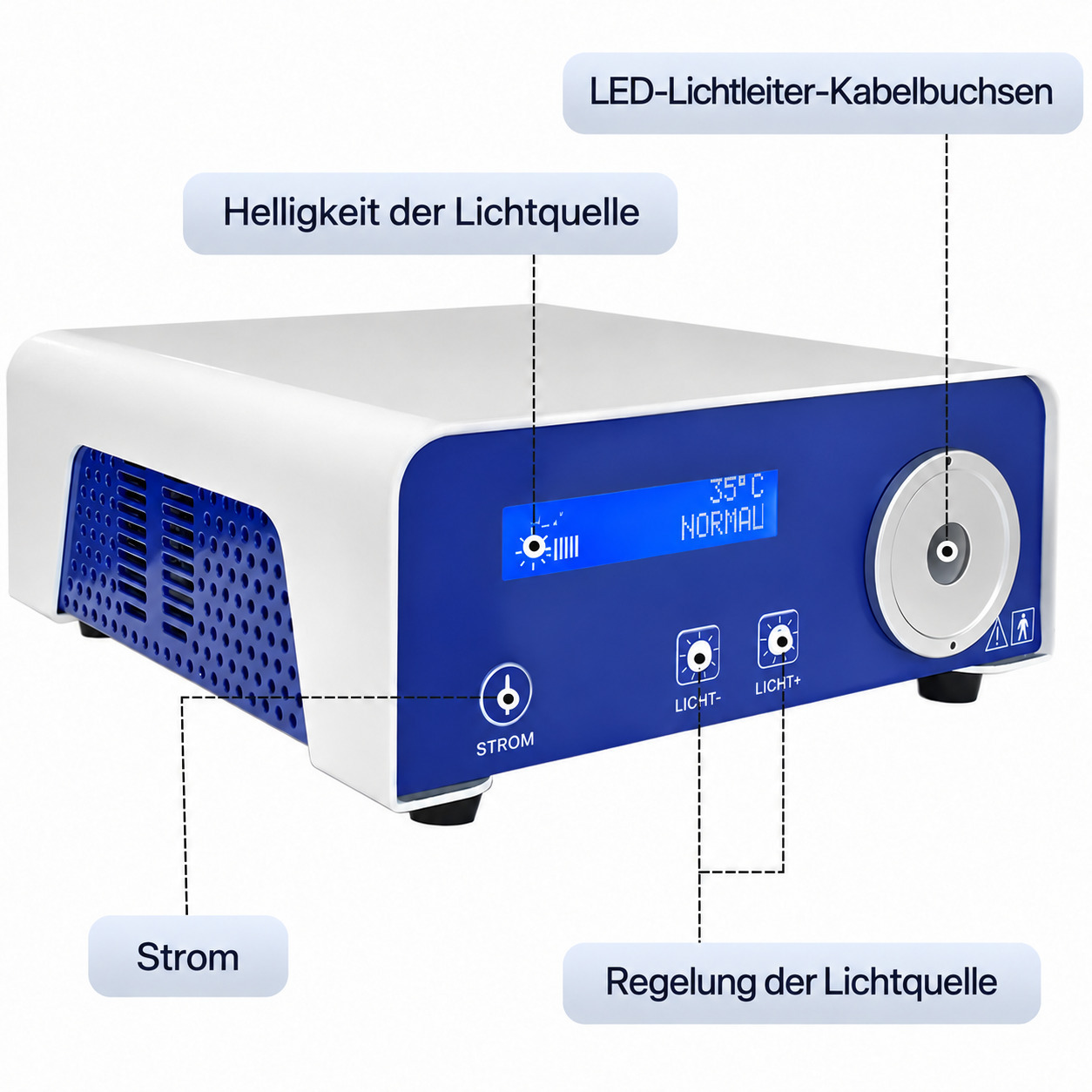 SNUKE TU-GY80A 80W LED Kaltlichtquelle f&uuml;r HNO-Endoskopiekamera