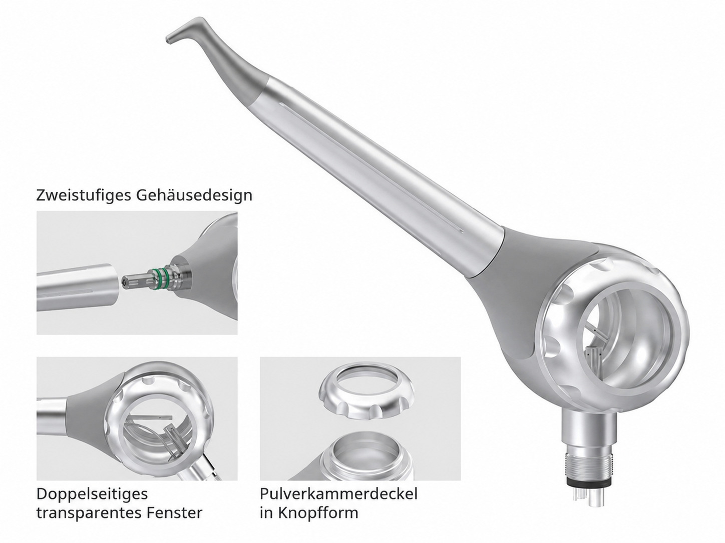 Dentale pulverstrahler / airflow pulverstrahlger&auml;t zahnarzt 2/4-Loch