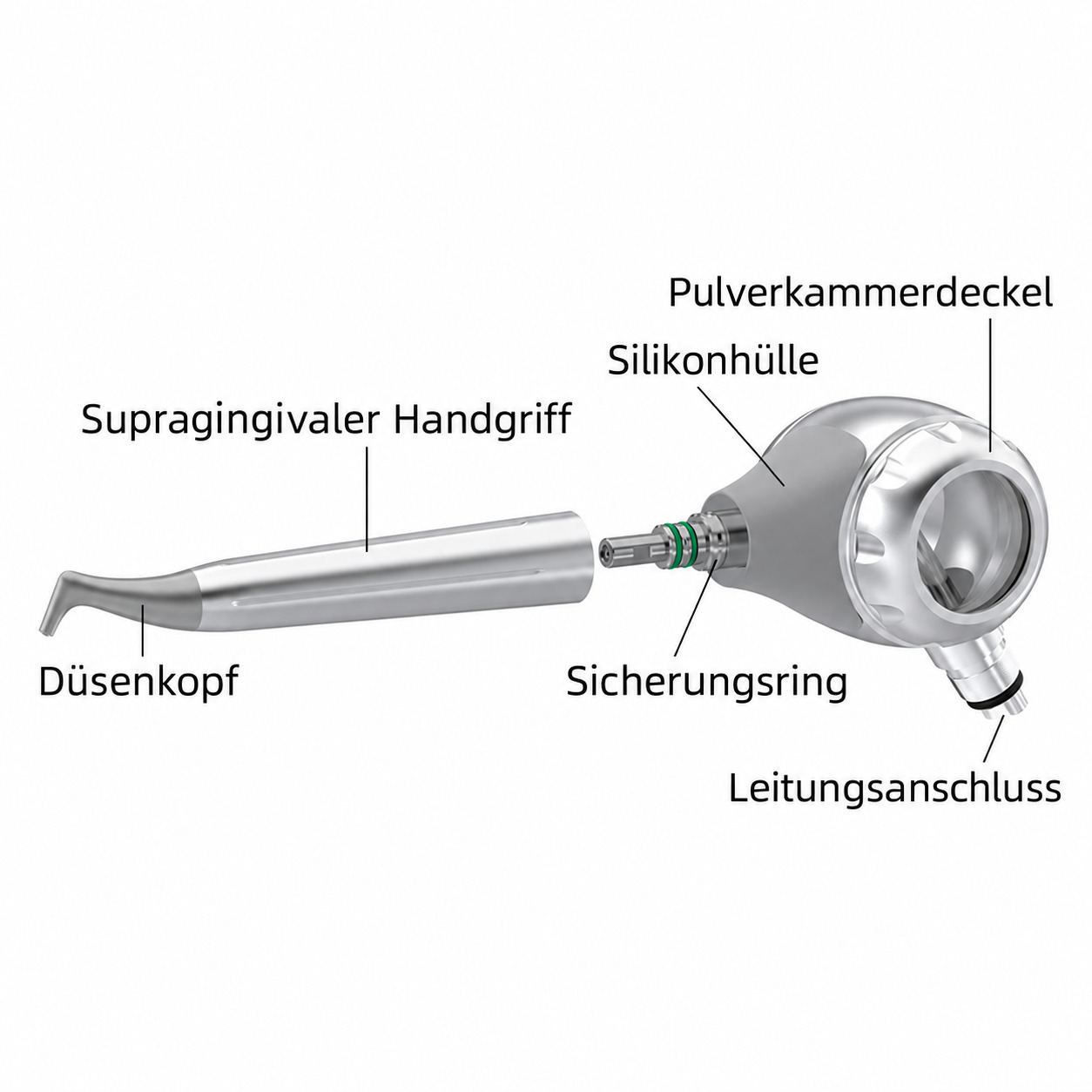 Dentale pulverstrahler / airflow pulverstrahlger&auml;t zahnarzt 2/4-Loch