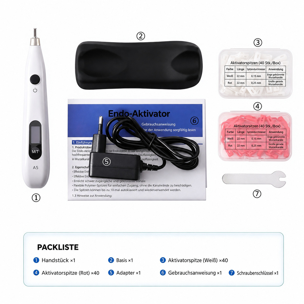 Yahope A5 Dental EndoActivator / Ultraschall Wurzelkanalsp&uuml;ler Handst&uuml;ck