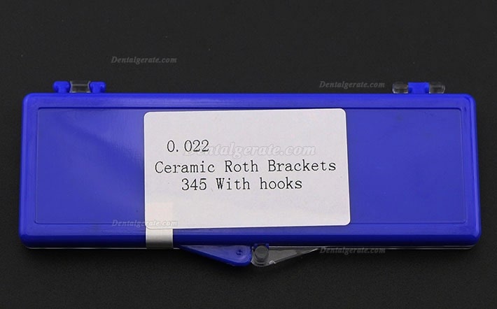 Dental Kieferorthop&auml;dische Keramik Brackets St&auml;nder Slot Roth 022 345 Haken