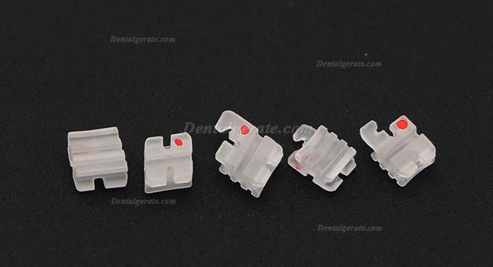 Dental Kieferorthop&auml;dische Keramik Brackets St&auml;nder Slot Roth 022 345 Haken
