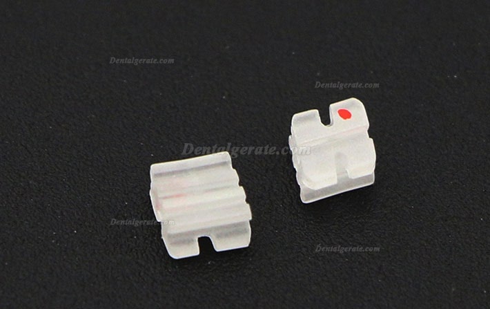Dental Kieferorthop&auml;dische Keramik Brackets St&auml;nder Slot Roth 022 345 Haken