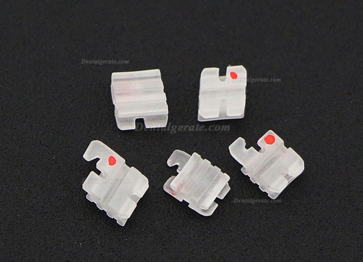 Dental Kieferorthop&auml;dische Keramik Brackets St&auml;nder Slot Roth 022 345 Haken