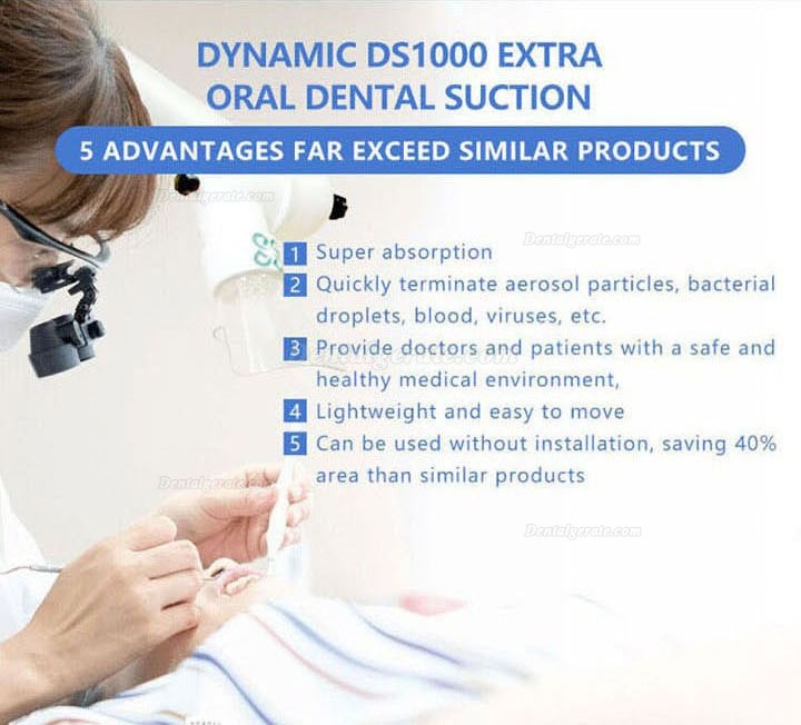 Dynamic Extraorale Absaugung Gerät Extraoraler Vakuumaspirator Maschine DS1000 Dynamic Extraorale Absaugung Gerät Extraoraler Vakuumaspirator Maschine DS1000