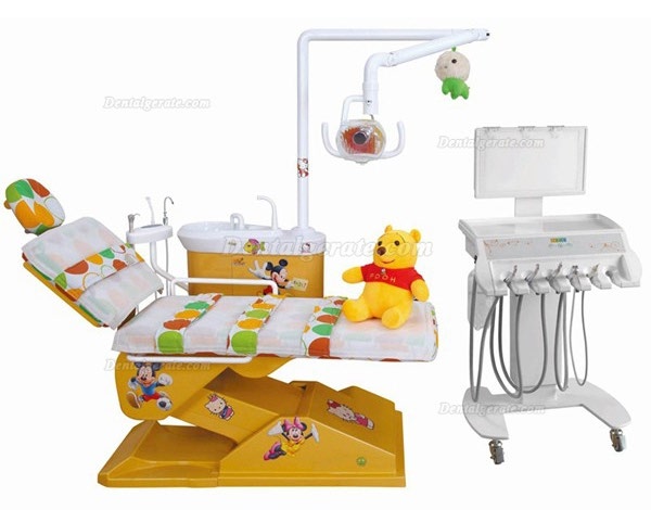 Sch&ouml;ner p&auml;diatrischer Zahnarztstuhl Kinder Zahnarztstuhl Kinder Elektrischer Zahnarztstuhl DTC-326