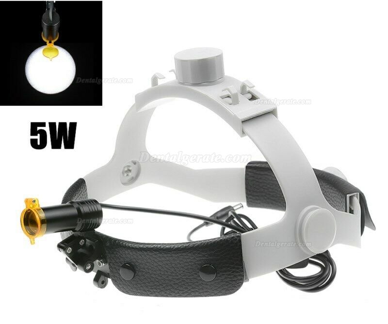 5W LED Dental Medical Head Light w/ Filter Headband Headlamp ENT Oral Gynecology