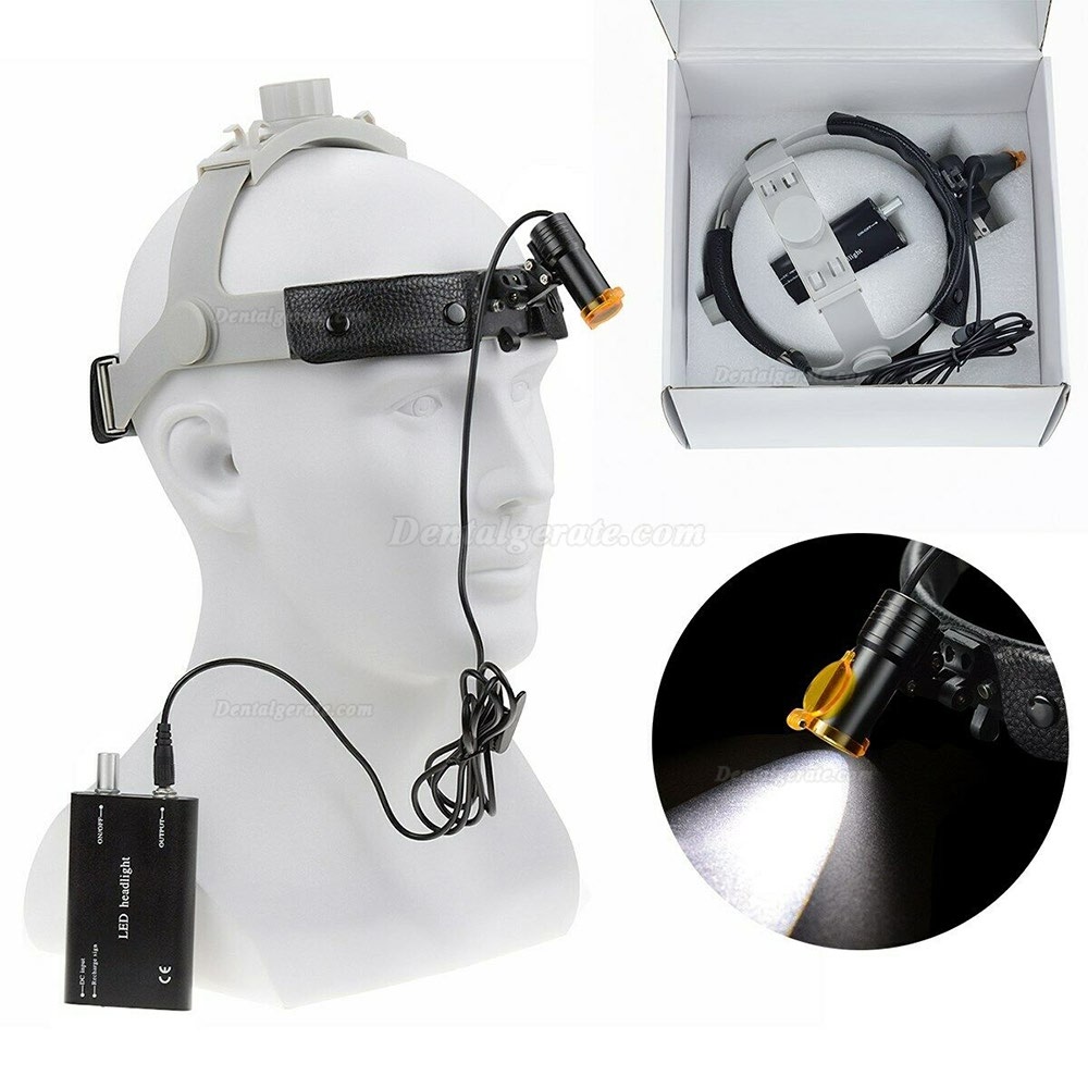 5W LED Dental Medical Head Light w/ Filter Headband Headlamp ENT Oral Gynecology