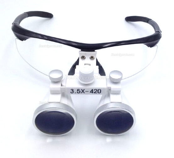 3.5X420mm Lupenbrille Dental Zahn&auml;rztliche Lupe optisches Glas DY-102 4 Farbe