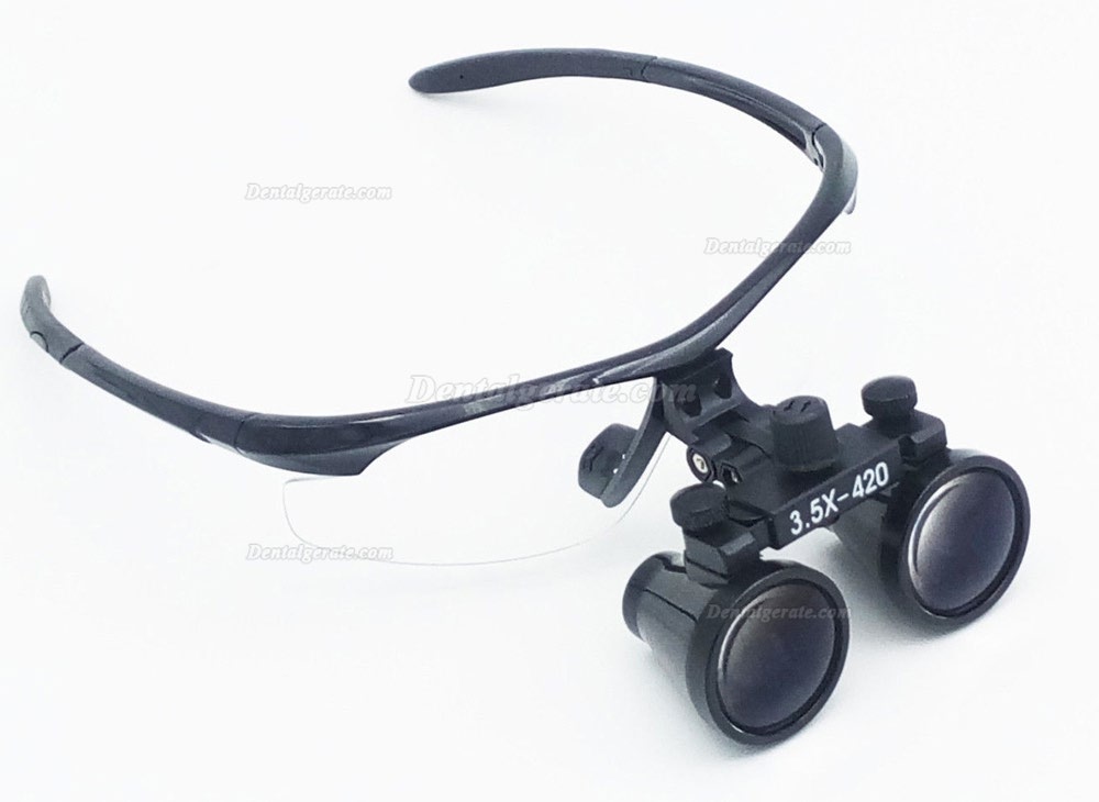 3.5X420mm Lupenbrille Dental Zahn&auml;rztliche Lupe optisches Glas DY-102 4 Farbe