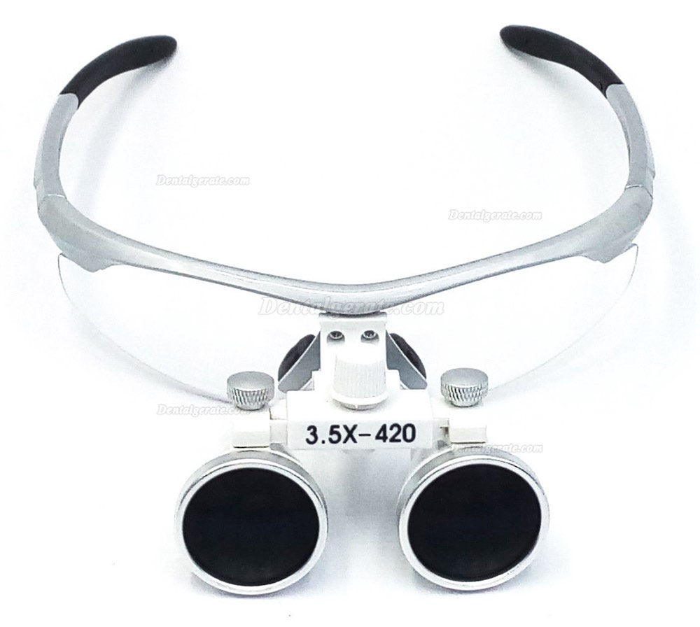 3.5X420mm Lupenbrille Dental Zahn&auml;rztliche Lupe optisches Glas DY-102 4 Farbe