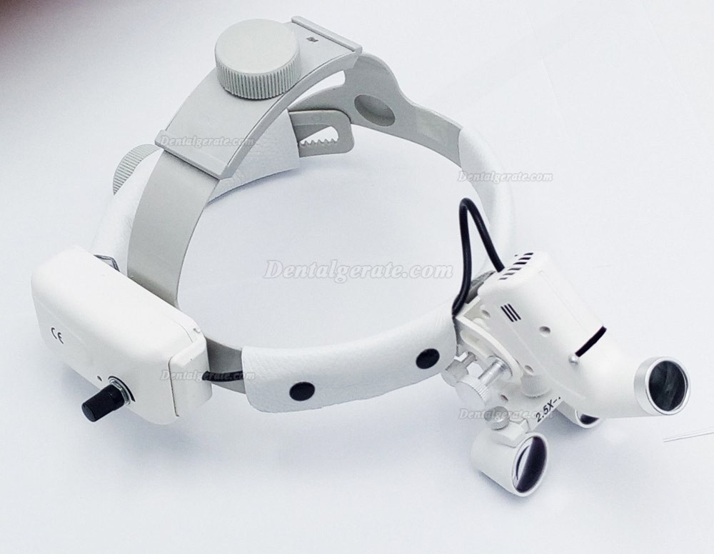 Dental Chirurgische medizinische 2.5X420mm Stirnband-Lupe mit LED-Scheinwerfer DY-106