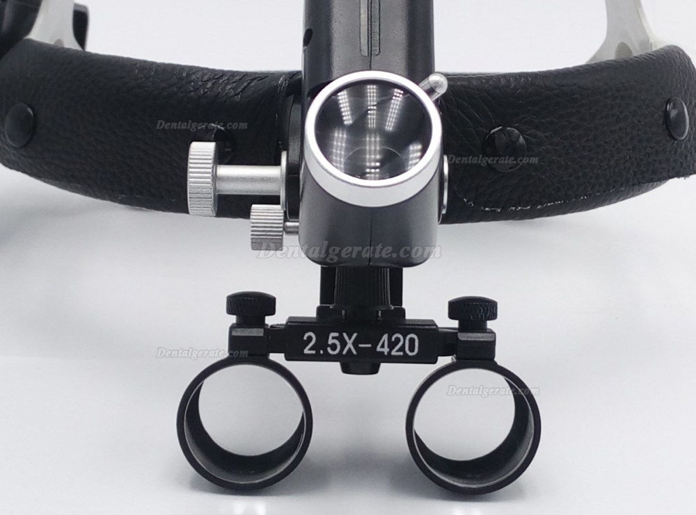 Dental Chirurgische medizinische 2.5X420mm Stirnband-Lupe mit LED-Scheinwerfer DY-106