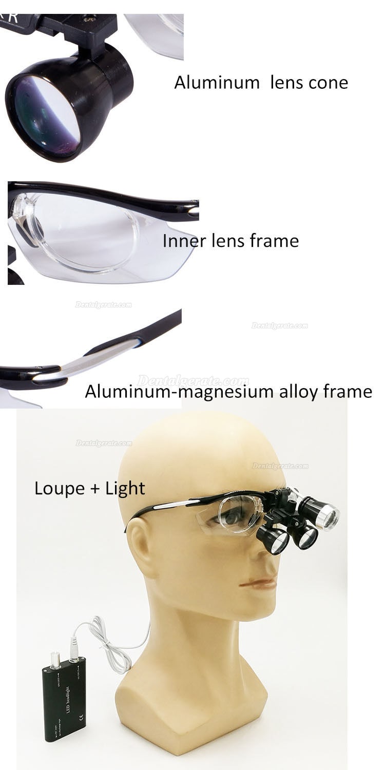 YUYO DY-112 Dental 3.5X Medizinische Binokularlupen Lupe Antifogging Aluminiumrahmen YUYO DY-112 Dental 3.5X Medizinische Binokularlupen Lupe Antifogging Aluminiumrahmen