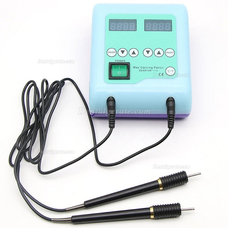 Denstar Denstar-100 Dental Elektrisches Wachsmesser Doppelstift mit 5St Modellierspitzen Denstar Denstar-100 Dental Elektrisches Wachsmesser Doppelstift mit 5St Modellierspitzen