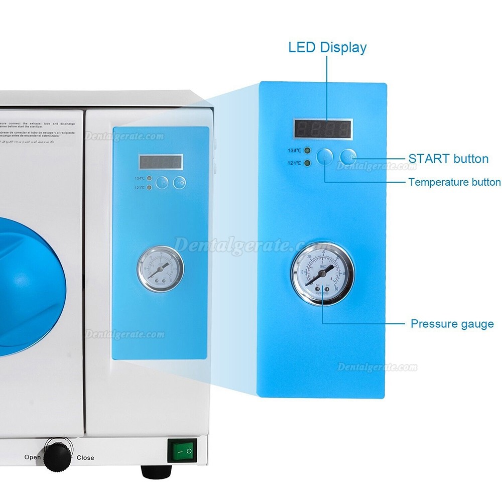 Dental 18L Autoklav Sterilisator LED-Anzeige E118 Klasse N