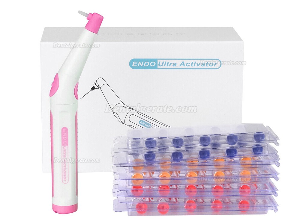 Dental Ultrasonic Activator Endoactivator mit 60 Stk. Wurzelkanalsp&uuml;ler Spitzen