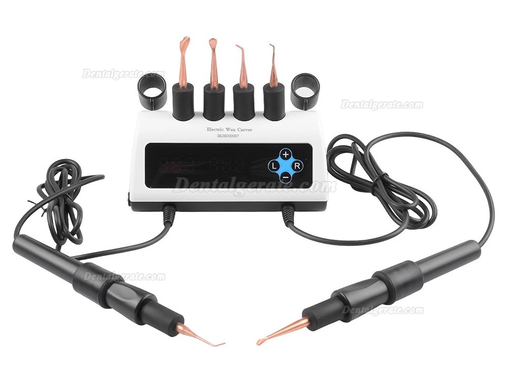 Elektrisches Dental-Wachsmesser (Doppel-stift) mit 6 Wachsspitzen zum Modellieren und Formen