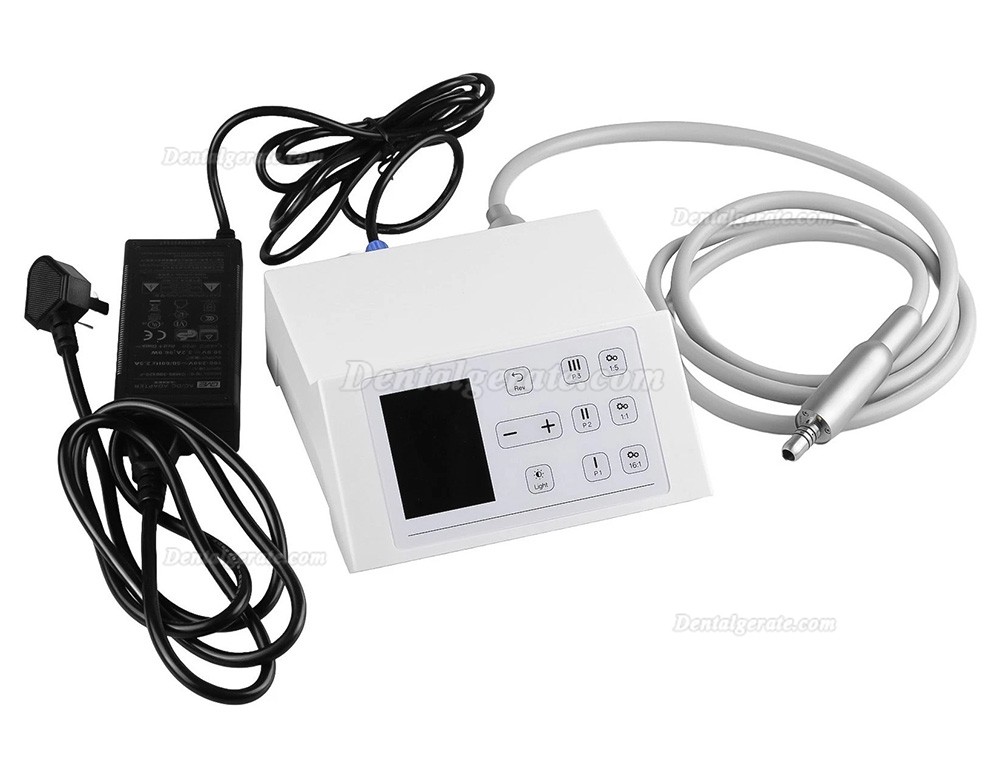 Zahn&auml;rztlicher b&uuml;rstenloser elektrischer Mikromotor mit LED, 2000&ndash;40.000 U/min, 4-Loch-Anschluss
