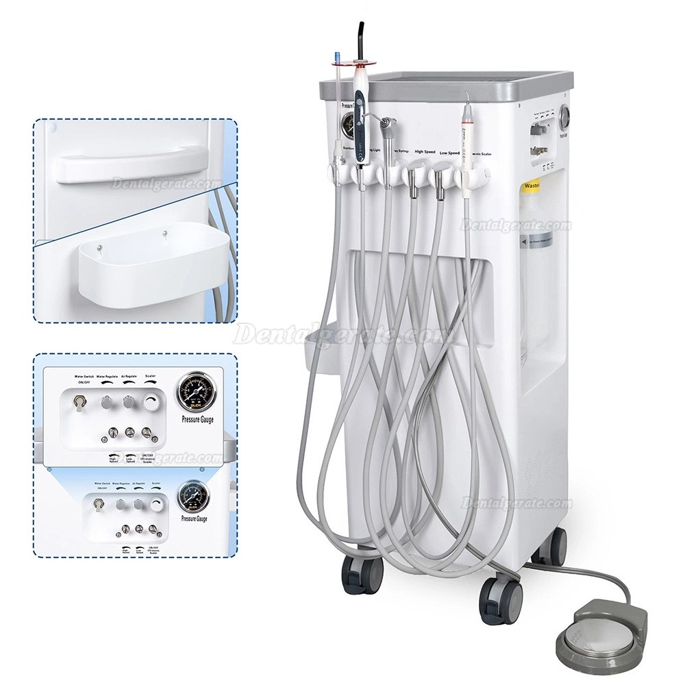 ANZHI AZ-202-2 Mobile behandlungseinheit mit Luftkompressor + Ultraschallscaler