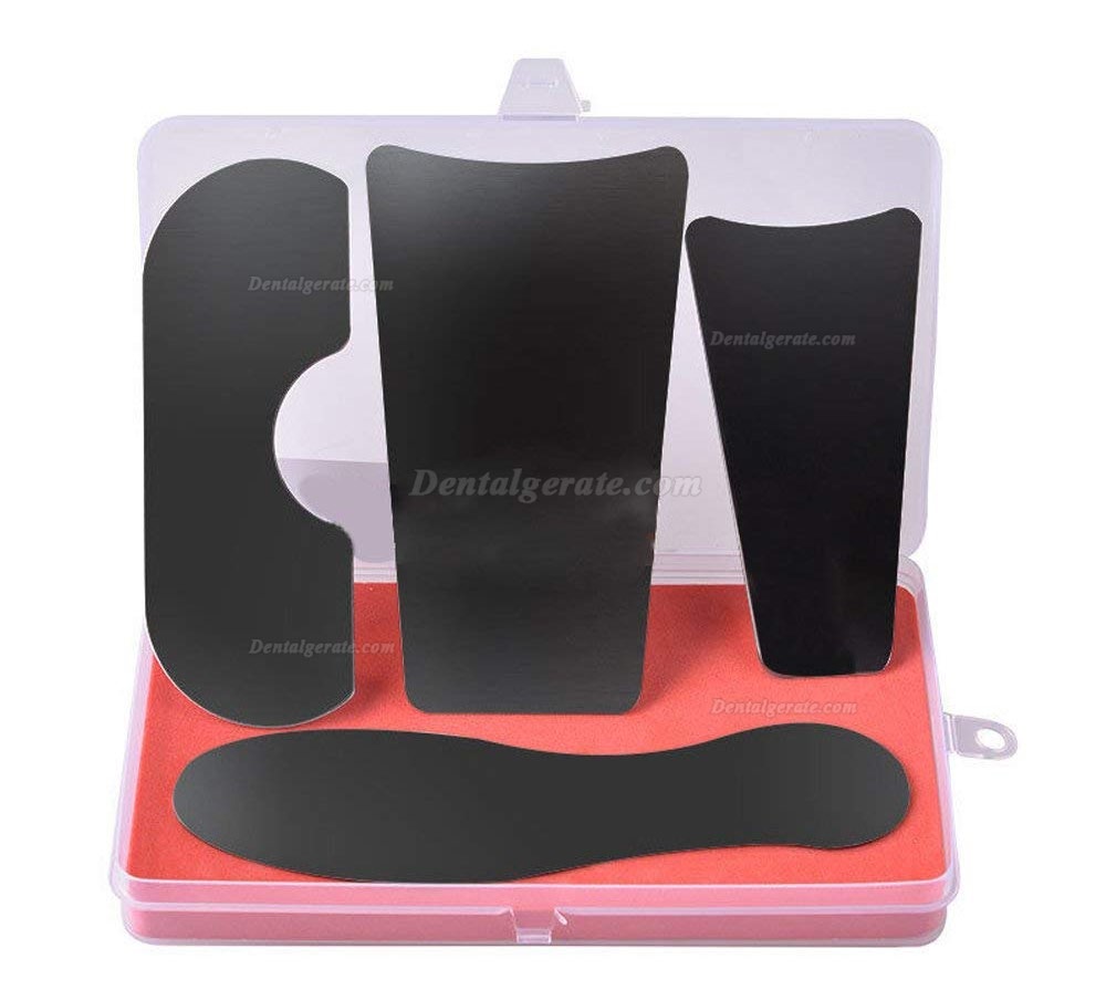 4Pcs Kieferorthop&auml;dische Intraorale Zahnarzt Mundhygiene Edelstahl Fotografie Spiegel