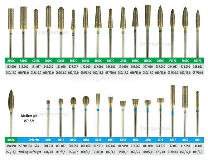 50 Stück gesinterte diamant bohrer werkzeugsätze für das dentallabor 50 Stück gesinterte diamant bohrer werkzeugsätze für das dentallabor