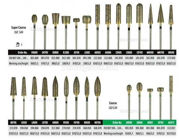 50 Stück gesinterte diamant bohrer werkzeugsätze für das dentallabor 50 Stück gesinterte diamant bohrer werkzeugsätze für das dentallabor