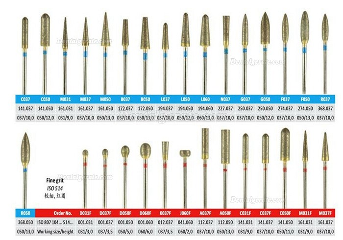 50 Stück gesinterte diamant bohrer werkzeugsätze für das dentallabor 50 Stück gesinterte diamant bohrer werkzeugsätze für das dentallabor