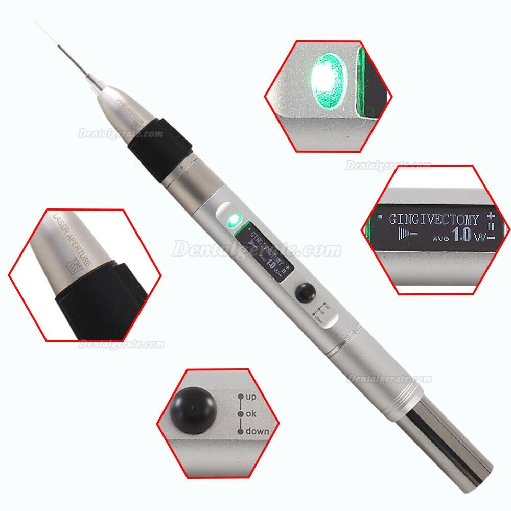 Dental diodenlaser stift f&uuml;r parodontale weichteile und endonotische chirurgie