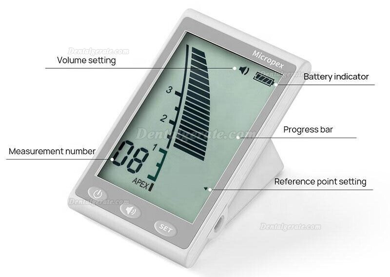 Dentale LCD Bildschirm Apex Locator Electronic Apex Aocator Micropex