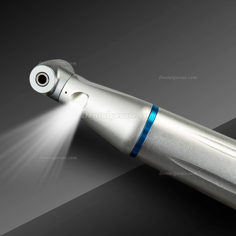 Zahnärztliches blau winkelstück (E-Typ) mit internem Spray und integriertem E-Generator Zahnärztliches blau winkelstück (E-Typ) mit internem Spray und integriertem E-Generator