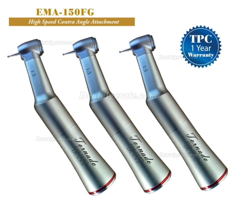 TPC EMA-150FG Dental 1:5 Glasfaser Rotes Winkelstücke Handstück mit Innenwasser E-Typ Druckknopf TPC EMA-150FG Dental 1:5 Glasfaser Rotes Winkelstücke Handstück mit Innenwasser E-Typ Druckknopf