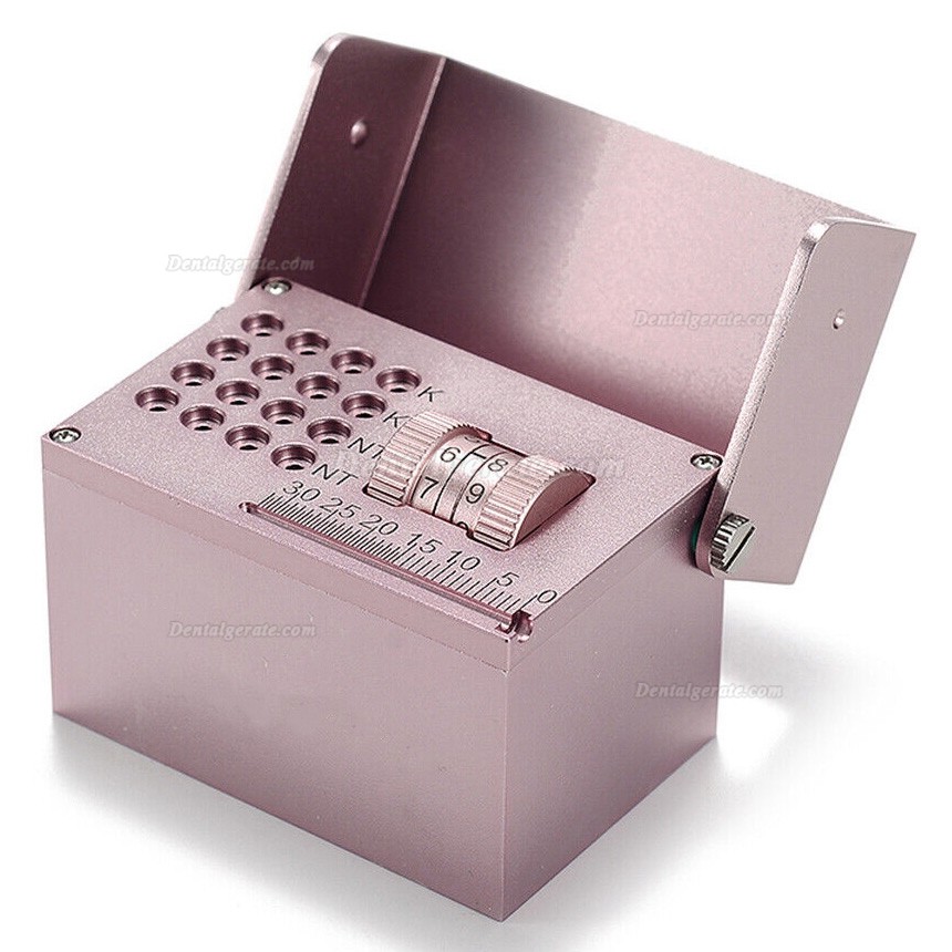 Endobox Sterilisieren Zahnarzt Endo Messlehre Endo Block mit Z&auml;hler