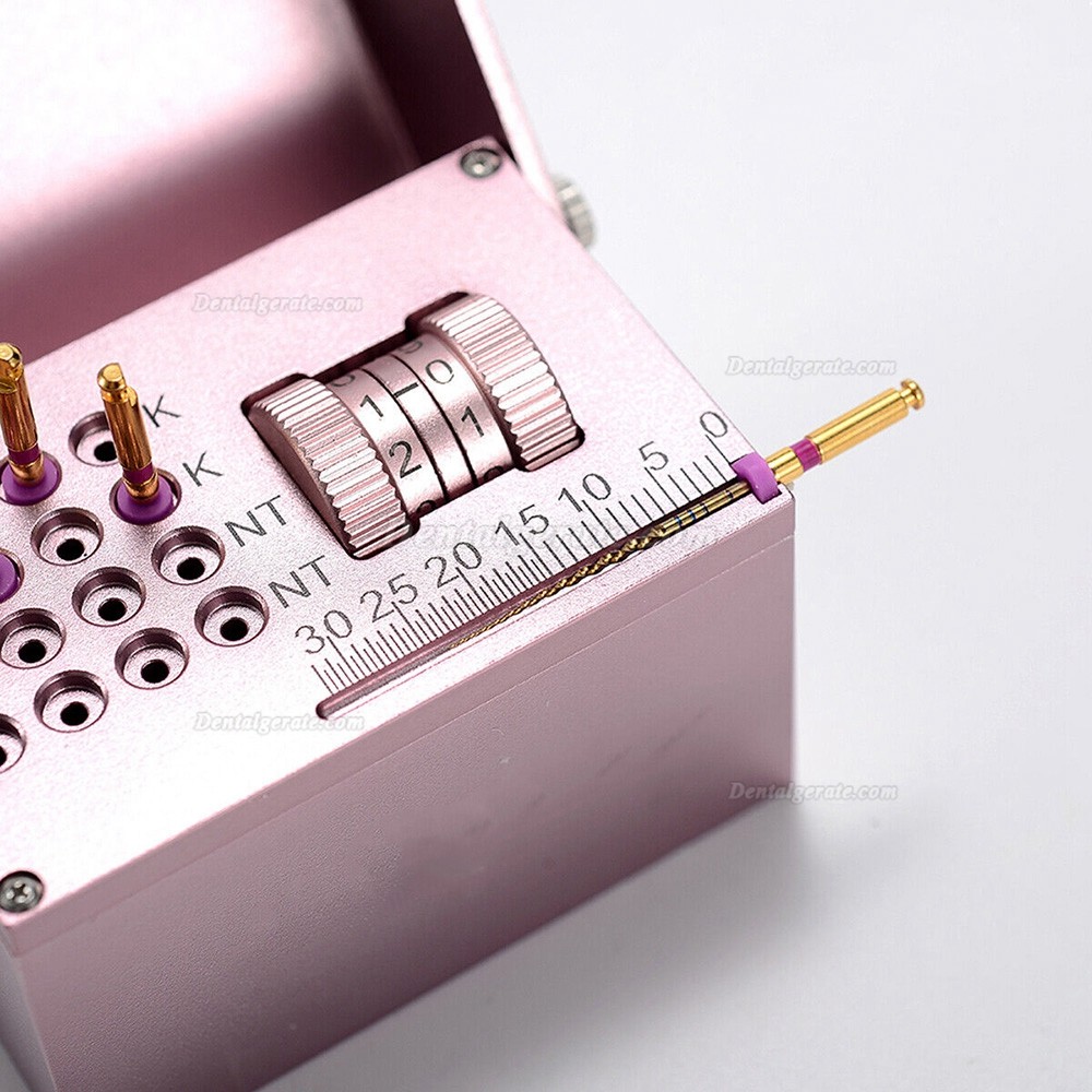 Endobox Sterilisieren Zahnarzt Endo Messlehre Endo Block mit Z&auml;hler
