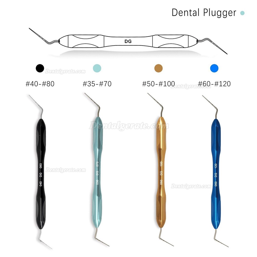 Dental Wurzelkanalstopfer Handplugger Handstopfer NITI Fill Obturation Kit 4 Gr&ouml;&szlig;en