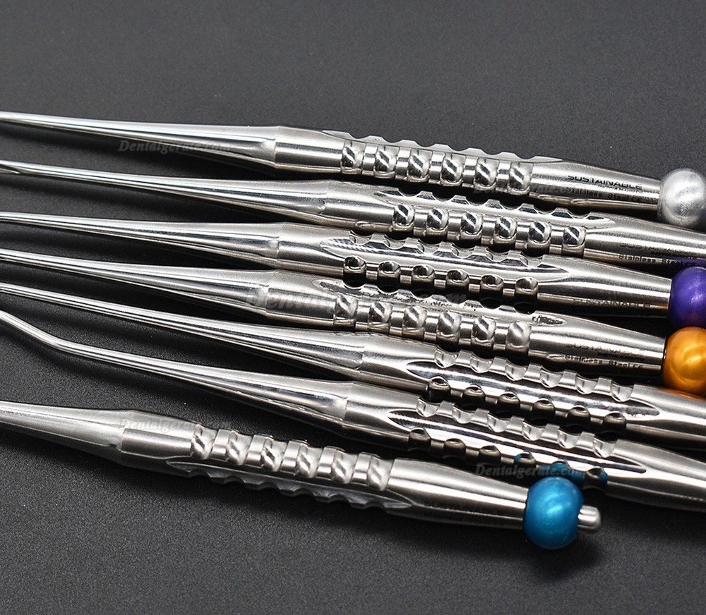 7 Stk./Set Instrument zur Extraktion Wurzelheber Minimalinvasive Zahnextraktion Werkzeuge Mit Desinfektionsbox