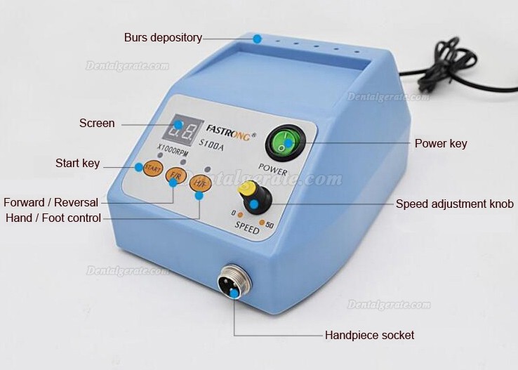 Fastrong S100A Dental B&uuml;rstenloser Mikromotor/Dental Elektropolieren 50K U/min