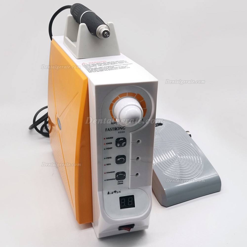 Dental Mikromotor (b&uuml;rstenloses Handst&uuml;ck mit 60.000 U/min) mit Hand-/Knie-/Fu&szlig;steuerung