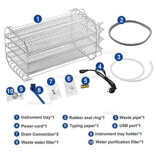 Fomos Foster Plus 17L/22L Tisch Autoklav Zahnmedizin Fomos Foster 8/12L Autoklav Sterilisation Klasse B mit Drucker