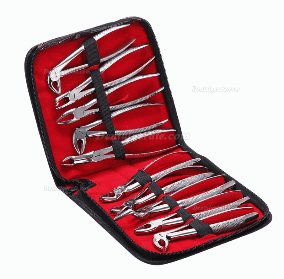 10 St&uuml;ck / Set Erwachsene Extraktionszangen , Zahnzange f&uuml;r Zahnarzt (mit Toolkit)