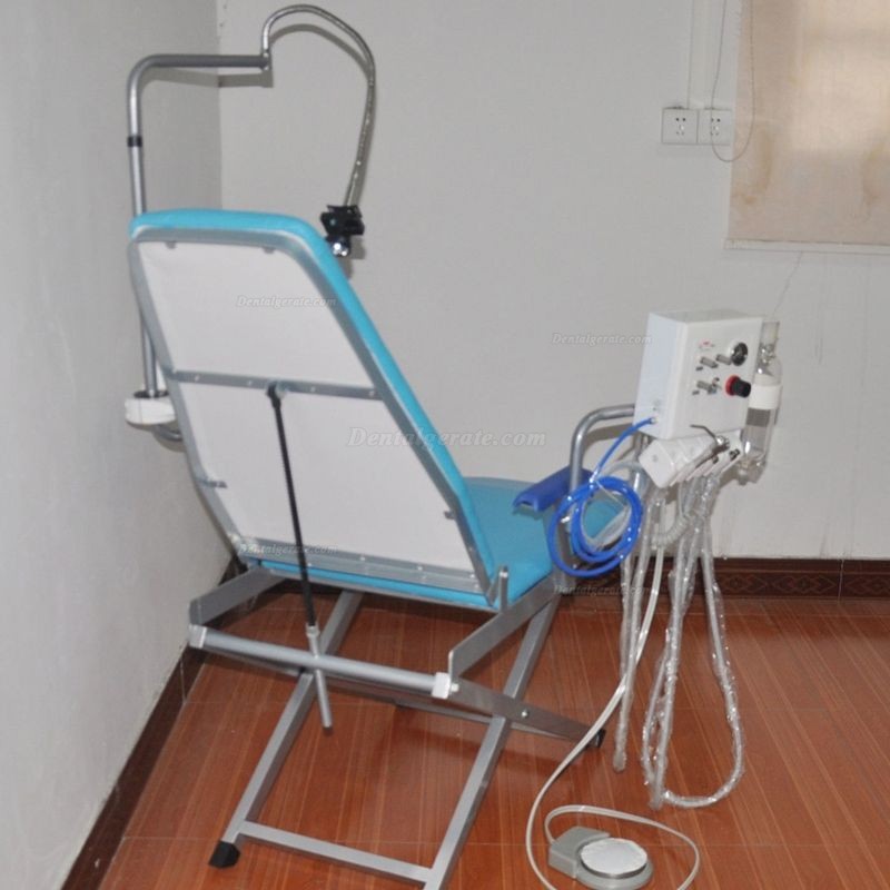 Dental Tragbarer Stuhl + LED Licht Lampe + Triplex Spritze + Saug + Turbine Einheit Dental Tragbarer Stuhl + LED Licht Lampe + Triplex Spritze + Saug + Turbine Einheit