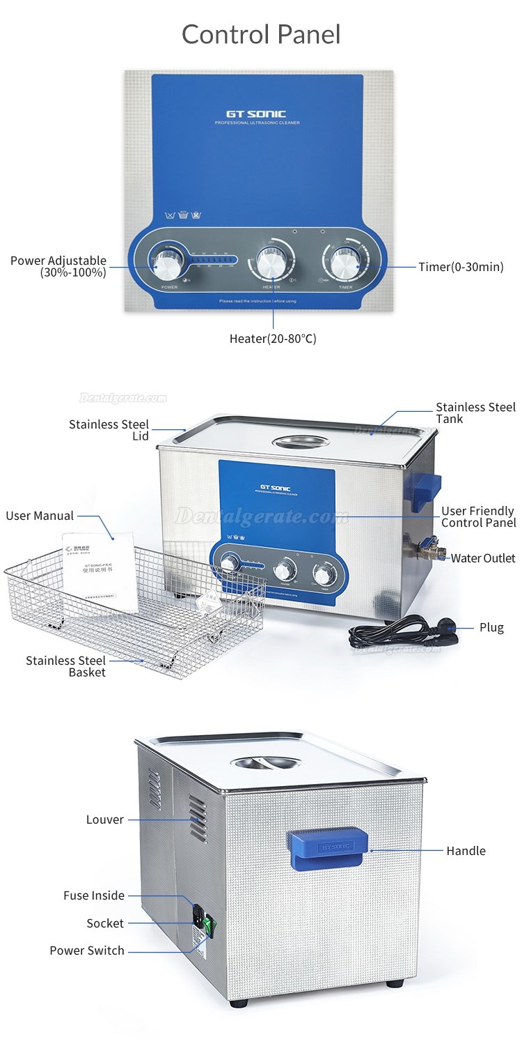 GT SONIC P-Series Leistungsanpassung ultraschallreiniger 2-27L(liter) 100-500W mit heizfunktion GT SONIC P-Series Leistungsanpassung ultraschallreiniger 2-27L(liter) 100-500W mit heizfunktion