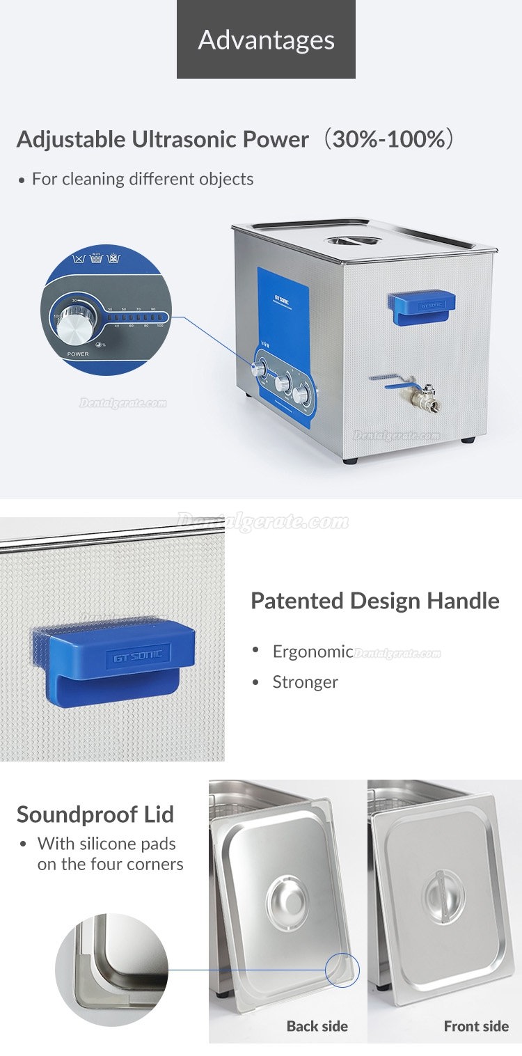 GT SONIC P-Series Leistungsanpassung ultraschallreiniger 2-27L(liter) 100-500W mit heizfunktion GT SONIC P-Series Leistungsanpassung ultraschallreiniger 2-27L(liter) 100-500W mit heizfunktion