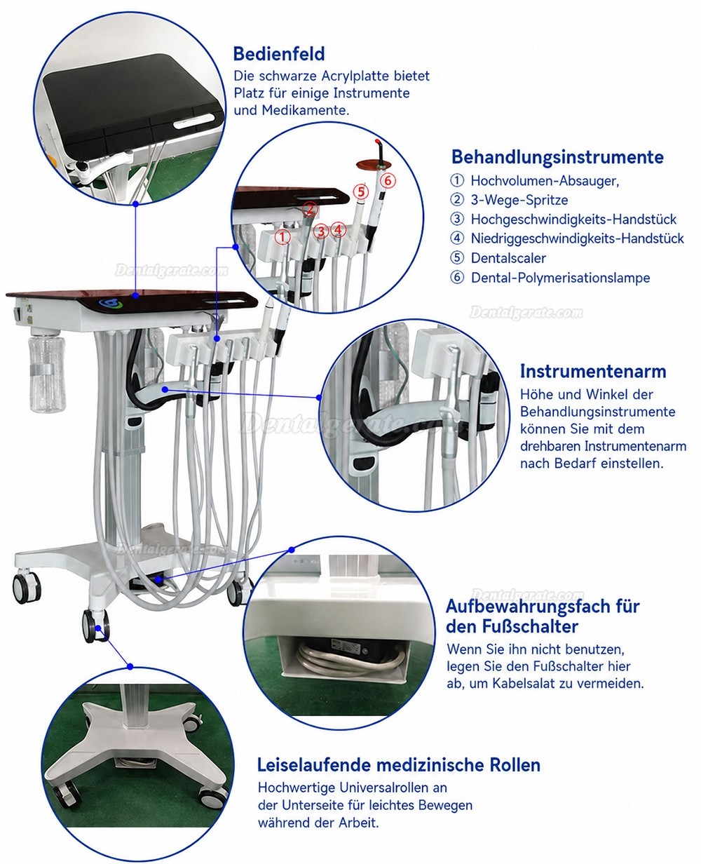 Greeloy® GU P302s Mobile Dental Lieferung Einheit Greeloy® GU P302s Mobile Dental Lieferung Einheit