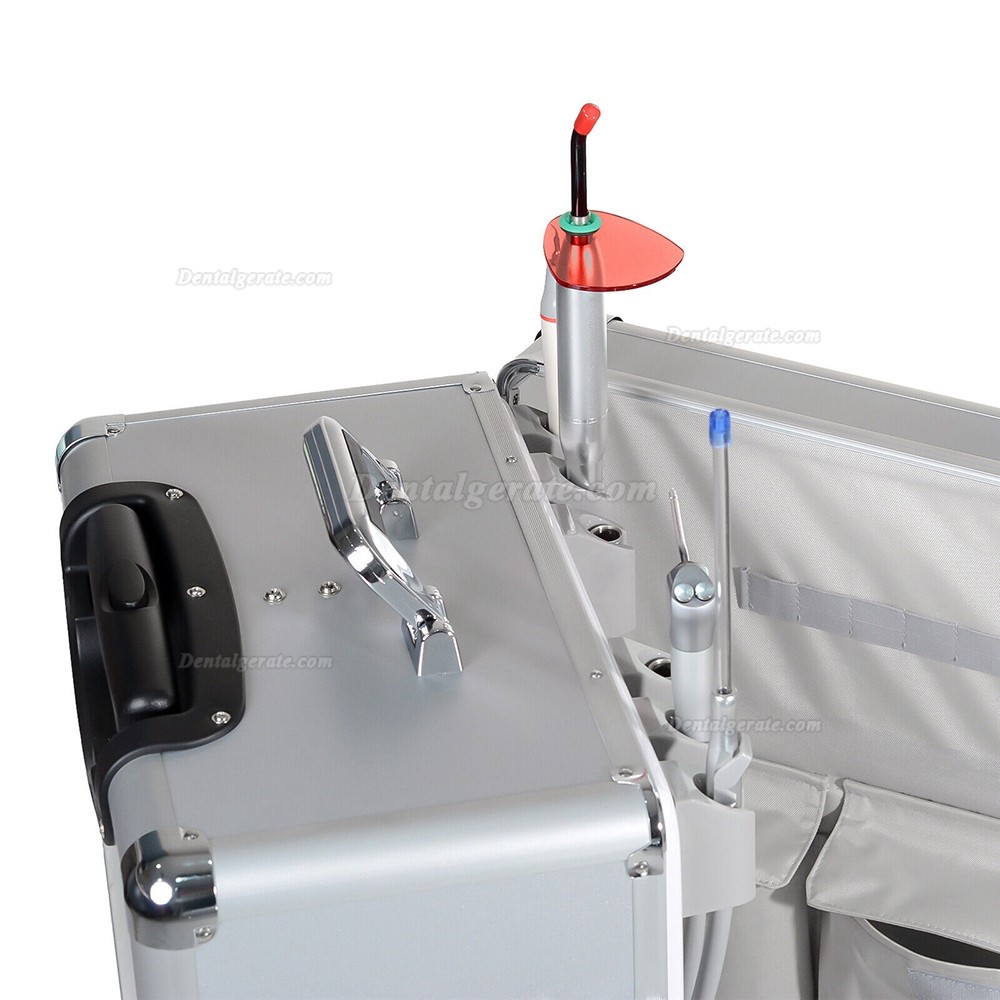 Getidy G13-B Mobile Dentaleinheit mit Luftkompressor + Polymerisationslicht und Scaler