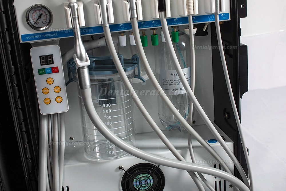 Greeloy® GU-P208 mobile dentaleinheit + Mikromotor zahnmedizin + Polymerisationslampe + Scaler Greeloy® GU-P208 mobile dentaleinheit + Mikromotor zahnmedizin + Polymerisationslampe + Scaler