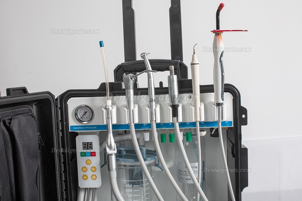 Greeloy® GU-P208 mobile dentaleinheit + Mikromotor zahnmedizin + Polymerisationslampe + Scaler Greeloy® GU-P208 mobile dentaleinheit + Mikromotor zahnmedizin + Polymerisationslampe + Scaler