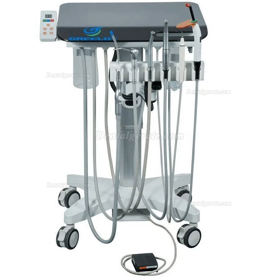 Greeloy GU-P302S Dentaler Belhandlungscart Zahnarztcart Dentalcart (mit Mikromotor Zahnmedizin)