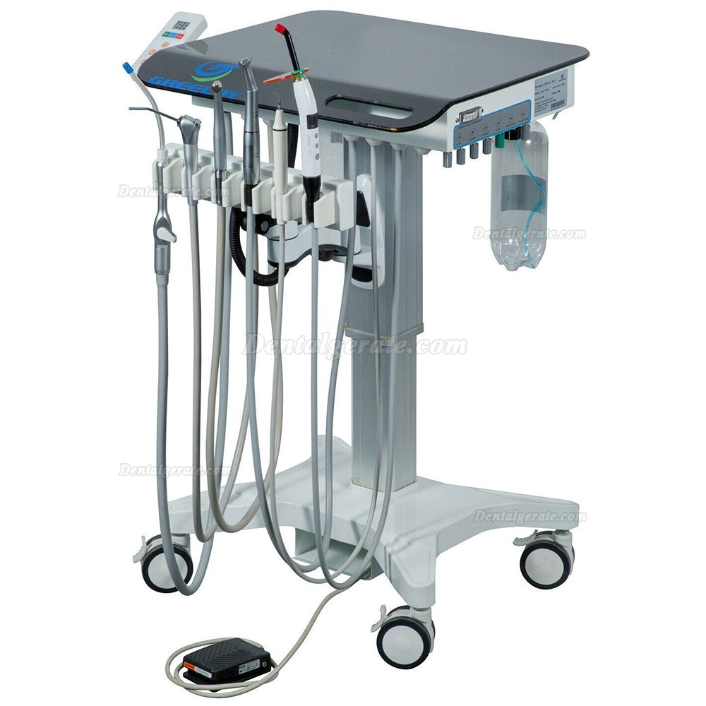 Greeloy GU-P302S Dentaler Belhandlungscart Zahnarztcart Dentalcart (mit Mikromotor Zahnmedizin)