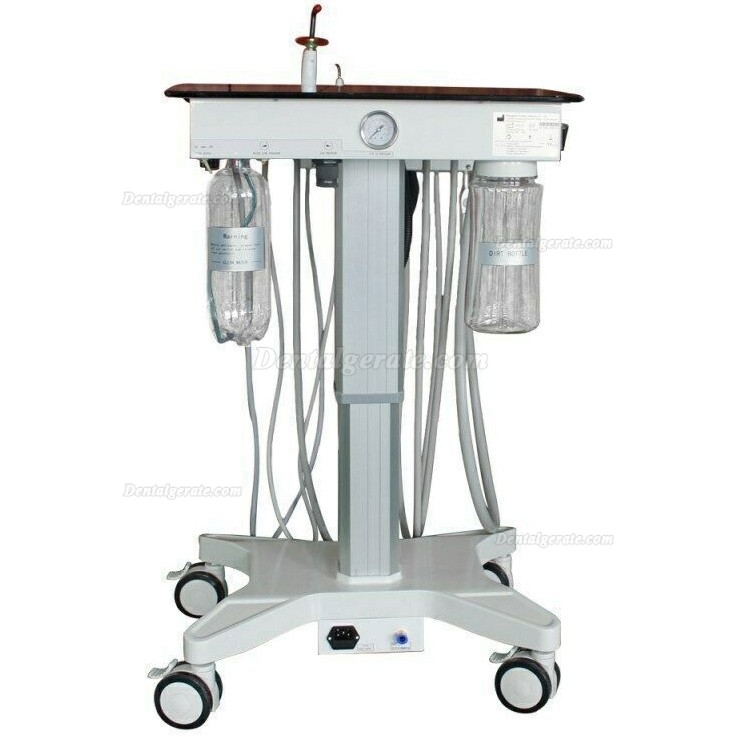 Greeloy GU-P302S Dentaler Belhandlungscart Zahnarztcart Dentalcart (mit Mikromotor Zahnmedizin)